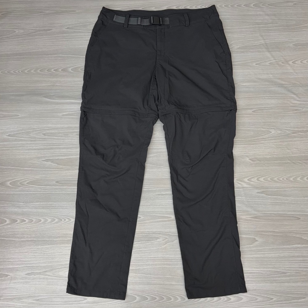 The North Face Womens 12 Convertible Hiking Pants‎ Gray Zip Off Trekking Shorts